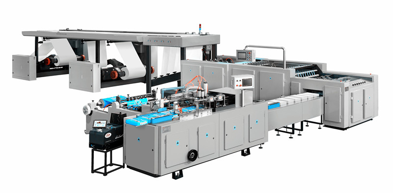 4 rolls A4 copy paper cutting and packaging machine