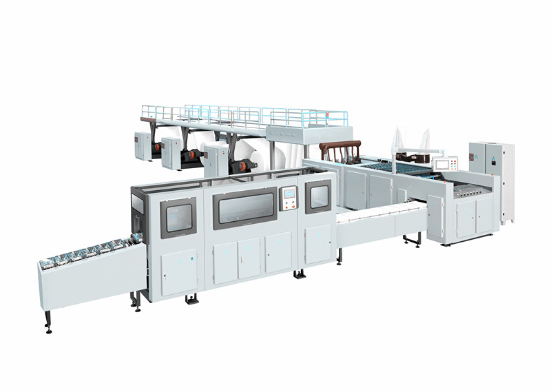 5 rolls A4 copy paper cutting and packaging machine